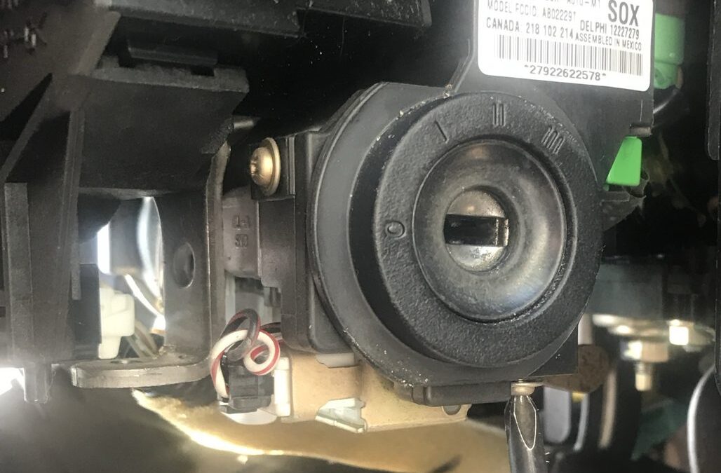 Honda ignition cylinder taken apart for a rebuild by Desert Locksmith in Phoenix